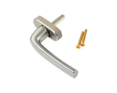 фото Ручка оконная Roto Samba 37 мм , с логотипом Roto + 2 винта М5х45 титан матовый R01.3