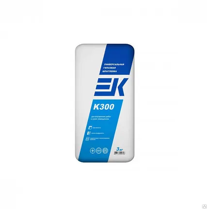 Фото №0 EK K300 универсальная гипсовая шпатлевка 3 кг