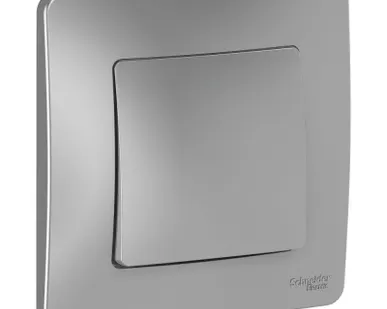 фото Выключатель 1-кл. СП Blanca 10А IP20 (сх. 1) 250В алюм. SE BLNVS010103