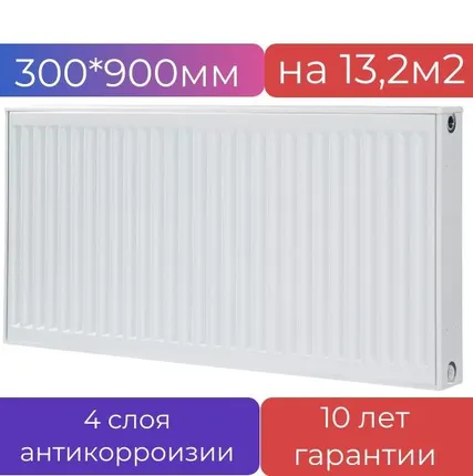 Фото №0 Радиатор стальной панельный METEOR K 22/300/900 Classic, боковое подключение