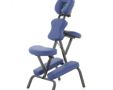 фото Массажное кресло для шейно-воротниковой зоны цвет синий MedMos