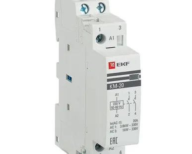 фото Контактор модульный КМ 20А 2NО (1 мод.) EKF km-1-20-20