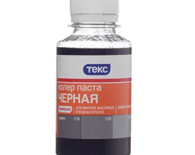 фото Колеровочная паста №11 черная Текс 0,1л