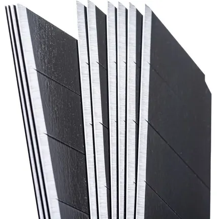 Фото №1 Лезвия сменные отламывающиеся, 18мм каленые сегментированные 10шт Vertextools 0029-18-01