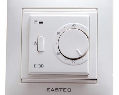 фото Терморегулятор E -30 белый механический (Встраиваемый 3,5 кВт)