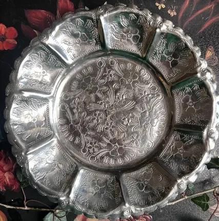 Фото №0 Блюдо на ножках сталь 20 см Франция