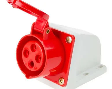 фото Розетка 114 стационарная 3Р+РЕ 16А 380В IP44 Rexant 11-8910