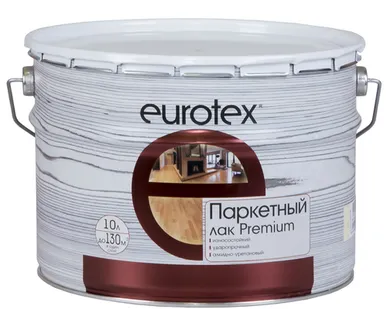 фото Лак паркетный Евротекс-Премиум глянцевый 10 л