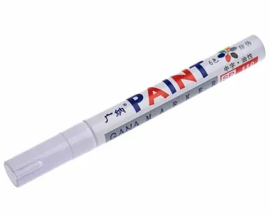 фото 43191 Маркер по металлу(белый) 12шт/уп