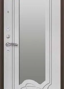 фото Сейф-двери сударь "ольга" 3к-51 с зеркалом ясень латте