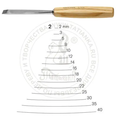 Фото №0 Стамеска прямая полукруглая Pfeil PF-2/10