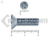 фото Винт потайной,цинк DIN965 5х 20 (8800шт)