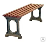 Фото №0 Скамейка садово-парковая "Ладья"  H-0,45м, длина: 2м, 2 опоры