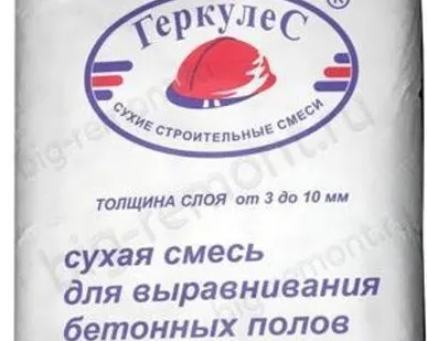 фото Самовыравнивающийся пол "Геркулес", 25 кг