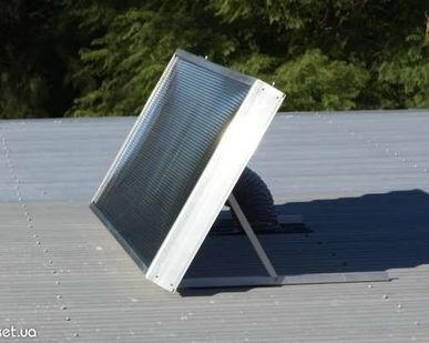фото Солнечный коллектор воздуха Solar Fox на крышу vsf-4 до 100 м2