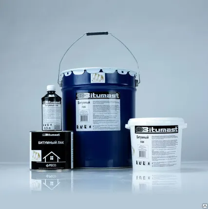 Фото №0 Лак битумный "Bitumast" БИТУМАСТ