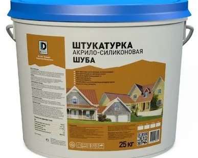 фото Декоративная штукатурка акрило-силиконовая De Luxe Шуба 25 кг
