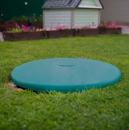 Фото №3 Крышка колодца Rostok пластиковая зеленая