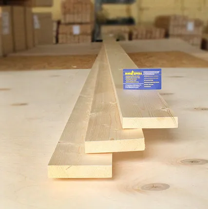 Фото №0 МИР ДЕРЕВА 20*95*5,0 Доска обрезная сух. стр. (сосна, ель) шт