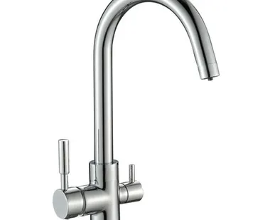 фото смеситель для кухни GOTA ROCIO канал для фильтра латунь хром