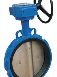 фото Затвор с редуктором дисковый межфланцевый ЗДП Ду500 Ру16