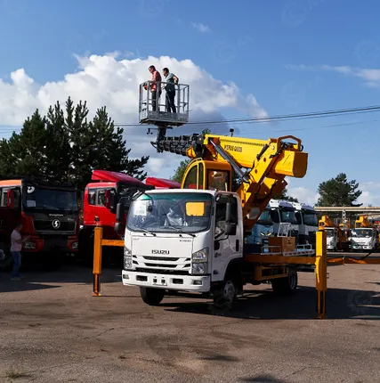 Фото №2 Автовышка VIGRUS GKS28 на шасси ISUZU 4Х2 дв 94kw, высота подъёма 28м