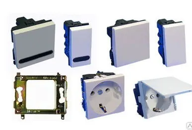 фото Механизм выключателя Legrand Cерия Mosaic 2-кл СП с подсветкой сл. кость