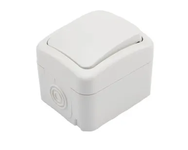 фото Переключатель проходной ОП Mini OG IP54 бел. Kranz KR-78-0603