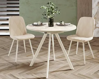 фото Обеденный стол Орфей 51 (02) Мрамор бежевый