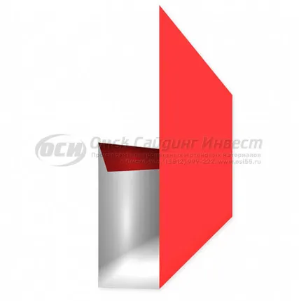 Фото №0 Финишная планка (сайдинг корабельная рейка) RAL 3003 (Рубин)