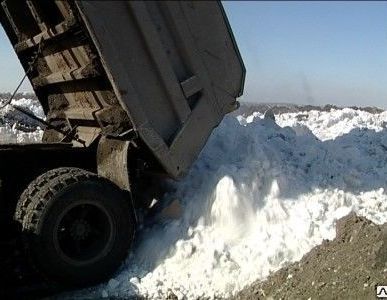 фото Вывоз снега спецтехникой