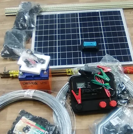 Фото №0 Электроизгородь 2 Дж 50х50 м 3 ряда, с солнечной батареей