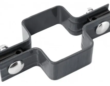 Фото №0 Крепление хомут 60х40 RAL 6005 зеленый мох СПЛАВ ПРОФИЛЬ