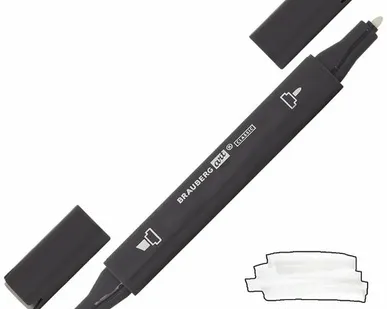 фото Маркер для скетчинга ХУДОЖЕСТВЕННЫЙ 1 мм - 6 мм BRAUBERG ART CLASSIC, БЛЕНДЕР (0), 151768 (0.025)