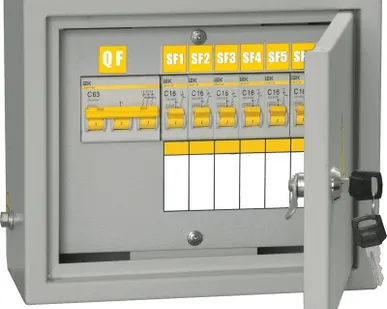 фото Щит ОЩВ-6/ОЩВ-3-63-6-0 (ВВ63А 6х16А) IP31 ИЭК MSM10-3N-06-31