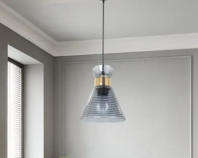 фото Светильник подвесной Brilliant light XA3338-1 Е27, черный, хром