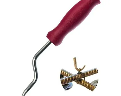 фото Крюк для вязки проволоки, пластмассовая рукоять, 220*30мм