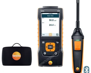 фото Комплект Testo 440 с Bluetooth-зондом влажности и температуры и кейсом
