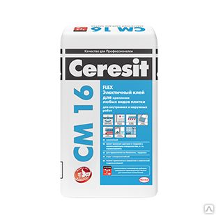 фото Клей Церезит CM16 Флекс (Ceresit CM16 Flex) для плитки эластичный, 25кг Cer