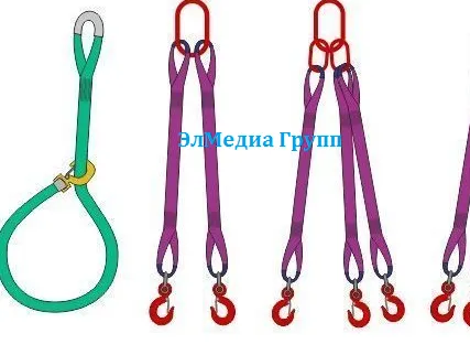 Фото №0 Стропы текстильные двухветвевые