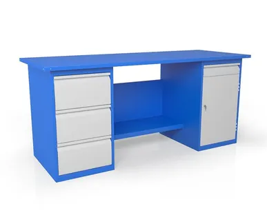 фото Металлический двухтумбовый верстак ВСТ-Н 18/802-ПС800