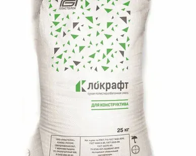 фото Смесь сухая полистиролбетонная Локрафт, для конструктива, 25 кг