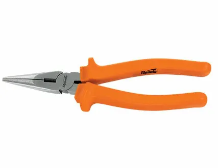 Фото №0 Длинногубцы изогнутые 160 мм никелированные двухкомпонентные рукоятки NICKEL