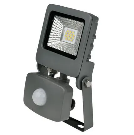 Фото №2 Прожектор ULF-F37-30W/NW С датчиком движения IP54 195-240В SILVER Прожектор светодиодный с датчиком движения и освещенности. Белый свет (4000K). Корпус серебристый. TM Uniel.