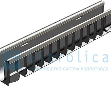 фото Лоток водоотводный Gidrolica®Standart Plus ЛВ-10.14,5.18,5 пластиковый (уси
