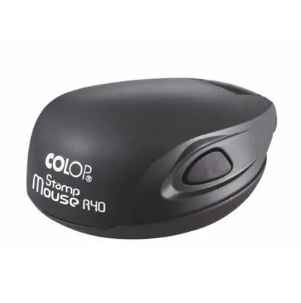 Фото №0 Печати-С COLOP Stamp Mouse R40 Оснастка для печати диам. 41,6 мм (Черный, Синий)