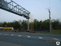 фото Опора освещения металлическая оцинкованная