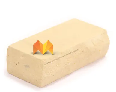 фото Кирпич Simat «Желтый» рустированный полнотелый одинарный М-175 (Угловой)