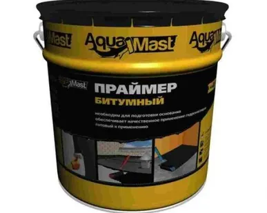 фото Праймер битумный AguaMast (10 л.) основа под гидроизаляционные материалы.