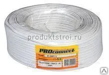 фото Кабель телефонный 4 жилы 100 м белый REXANT (ШТЛП-4) (01-5101) 01-5101
